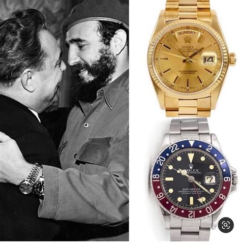 fidel castro rolex day date|fidel castro wearing two watches.